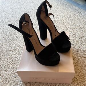 Chinese Laundry Black Platform Heels